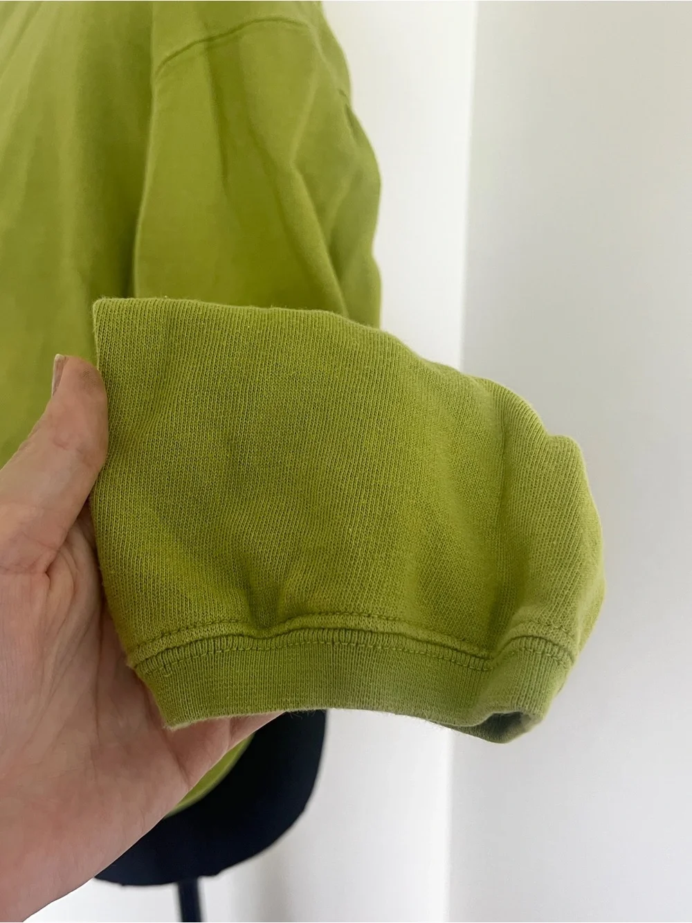 VTG Y2K Nike Lime Green Just Do It Crewneck Sweatshirt Size Small | Embroidered